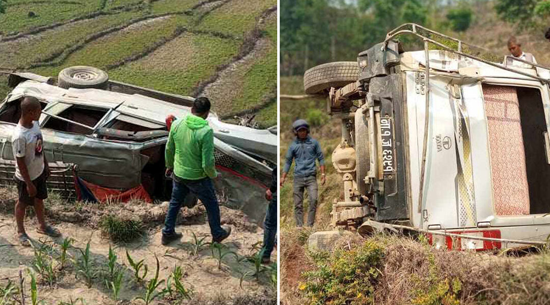 काभ्रेमा सुमो दुर्घटना हुँदा १० जना घाइते