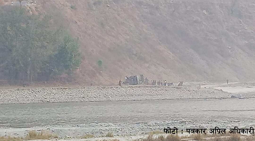 भटौलीमा टिफर दुर्घटना १ जनाको मृत्यु