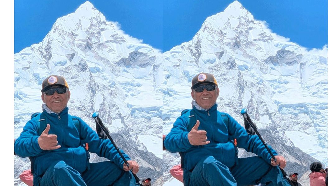 काँग्रेस महामन्त्री शर्मा सगरमाथा चढ्दै