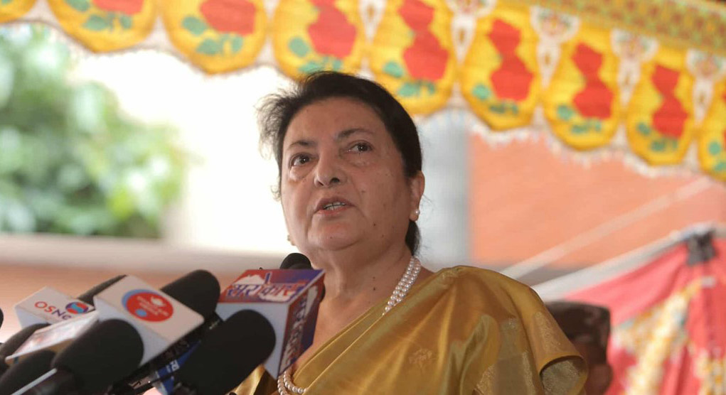 दलहरू प्रणालीमा सञ्चालन हुन सकेनन् : पूर्वराष्ट्रपति भण्डारीको कटाक्ष