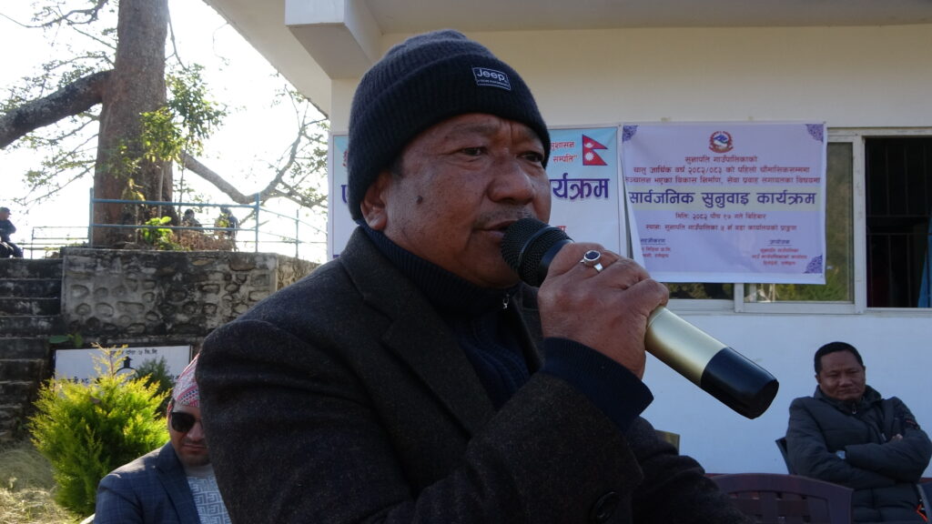 डाँसे सडक पिच बहुवर्षीय ठेक्काबाट अघि बढ्छ : अध्यक्ष तामाङ