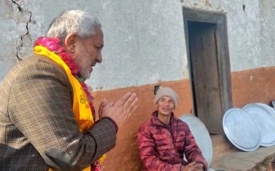 नेपाली काँग्रेस रामेछापका उम्मेदवार रामचन्द्र खड्काको चुनावी घरदैलो अभियान शुरू