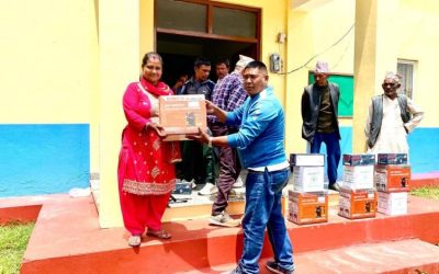 रामेछापको सुनापतीमा आधुनिक उपकरण वितरण