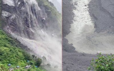 दार्चुलाको भट्टारमा पहिरोको आतंक, चौलानी थुनिएपछि १० परिवार सारिए