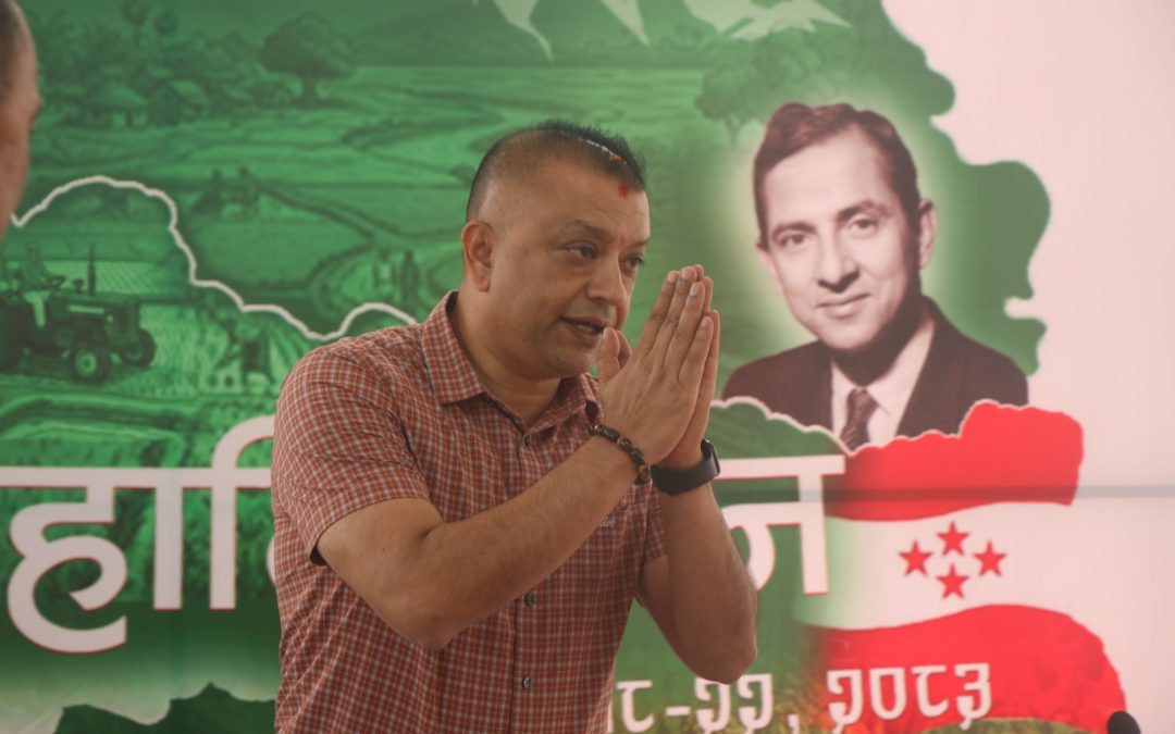 कांग्रेस सभापति गगन थापाको राजनीतिक प्रतिवेदन पेश, यस्ता छन् २९ प्रस्तावहरू